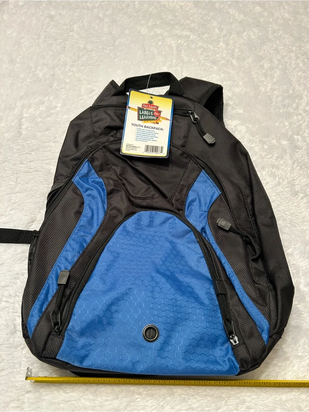 Youth Black & Blue Backpack -